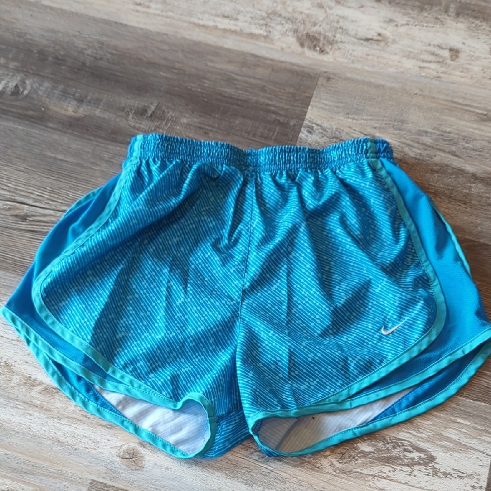 Nike Blue Athletic Shorts Moisture-Wicking Relaxed Fit